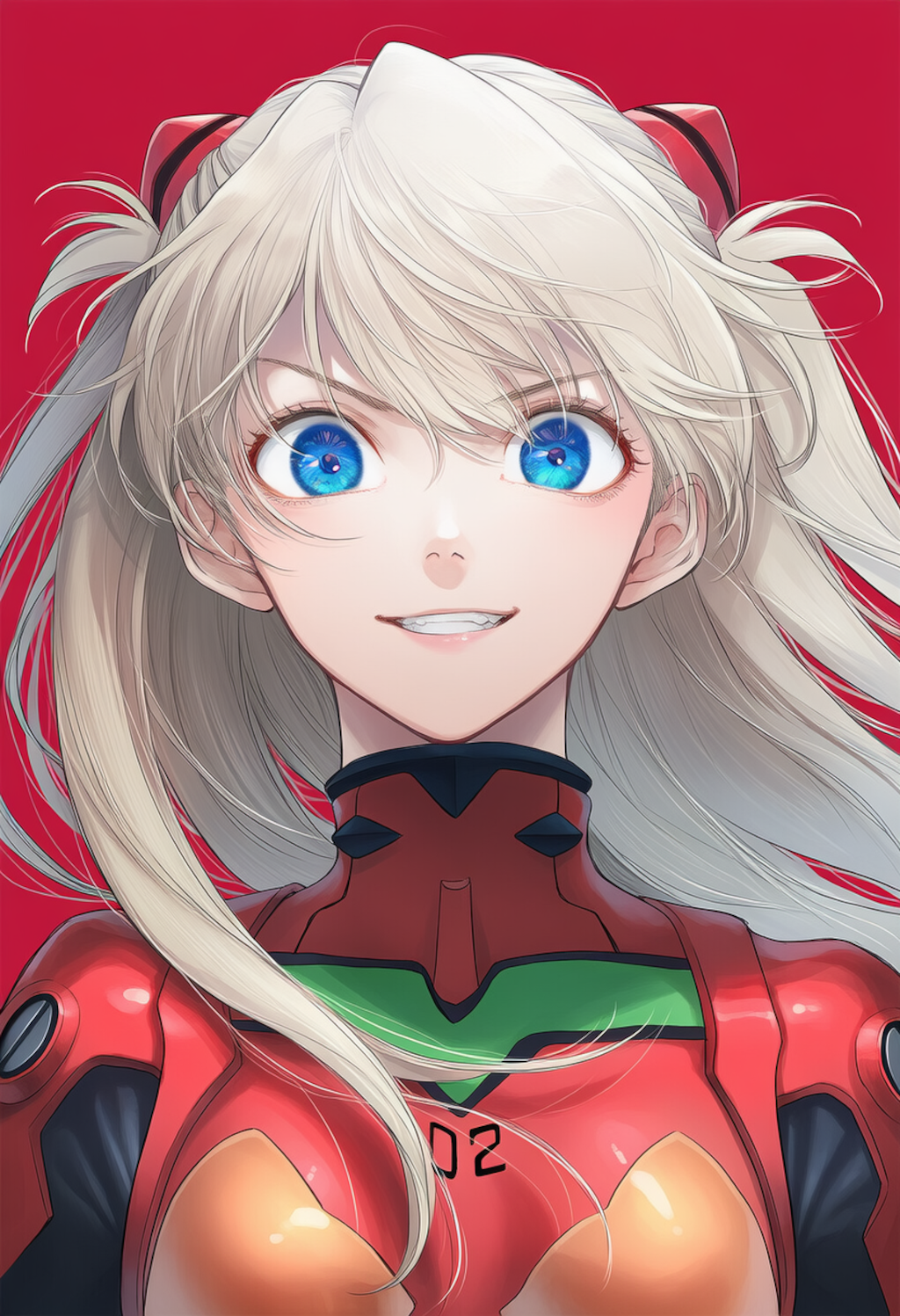 服部先輩、アスカのコスプレでドヤ顔