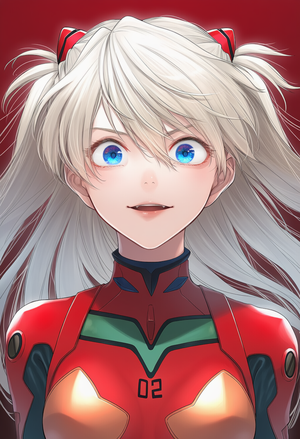 服部先輩、アスカのコスプレでドヤ顔