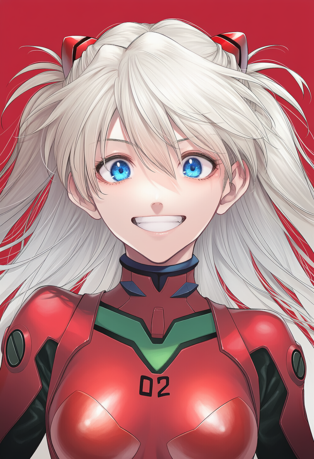 服部先輩、アスカのコスプレでドヤ顔