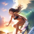 🌊ビッグウェーブ🏄‍♀️を乗りこなせっ‼️ 2枚目