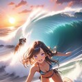 🌊ビッグウェーブ🏄‍♀️を乗りこなせっ‼️ 9枚目