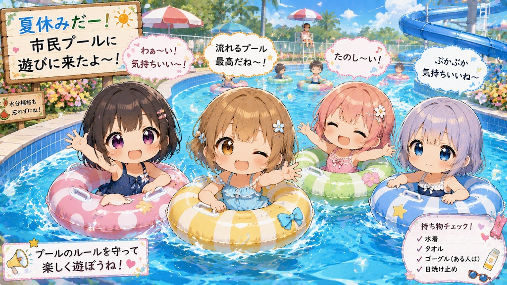 今日の夏休み（市民プール３）