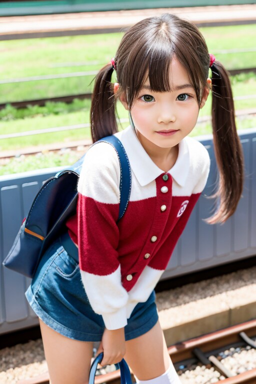 電車で通学。行ってきます♡