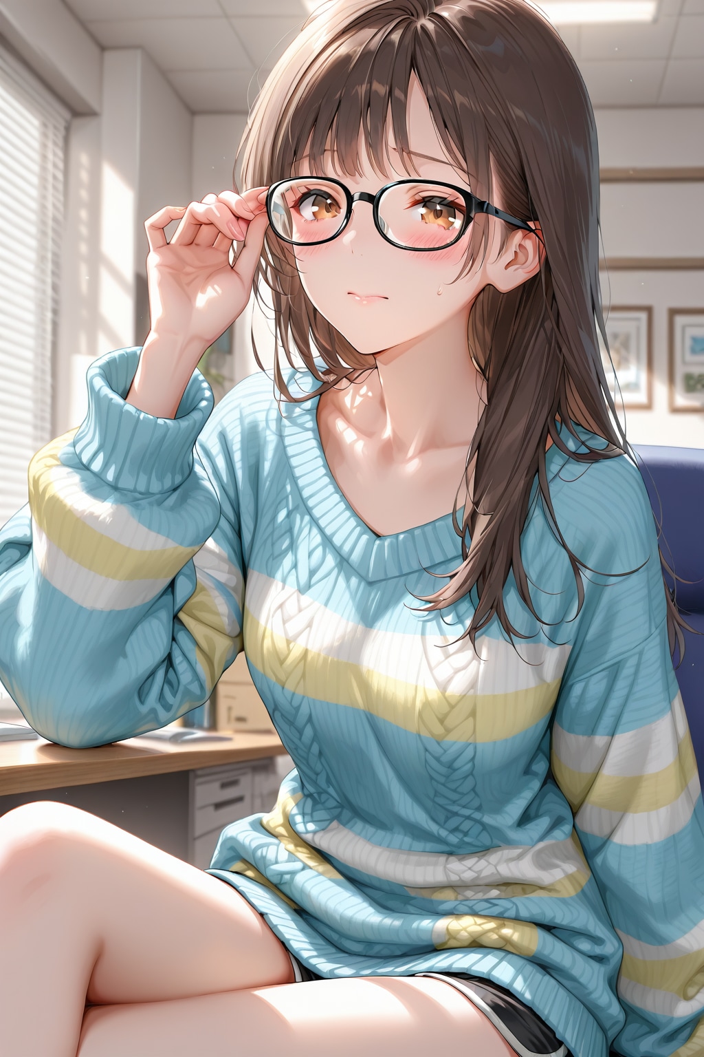 メガネの位置合わせ