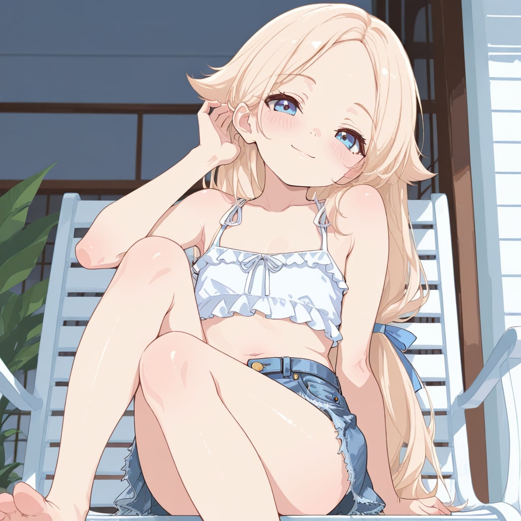 デニムスカートが好き