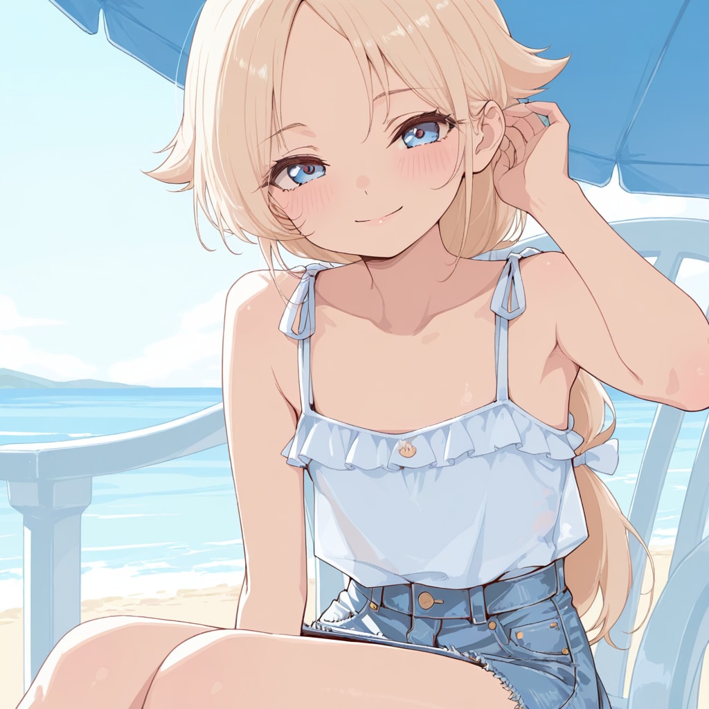 デニムスカートが好き