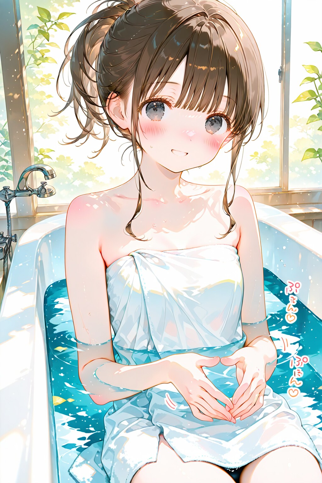 特別の許可を貰ってタオルを巻いてます…なんてｗ　by藍乃雫