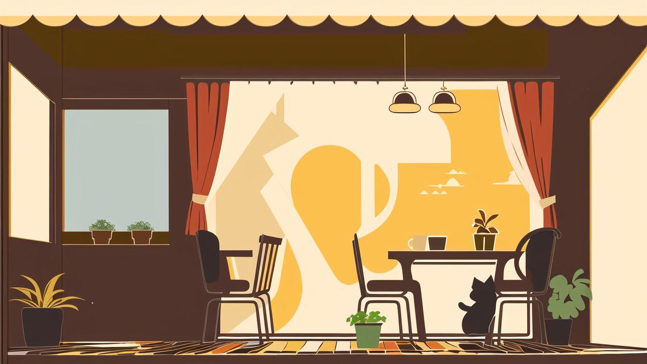 猫のいるカフェ