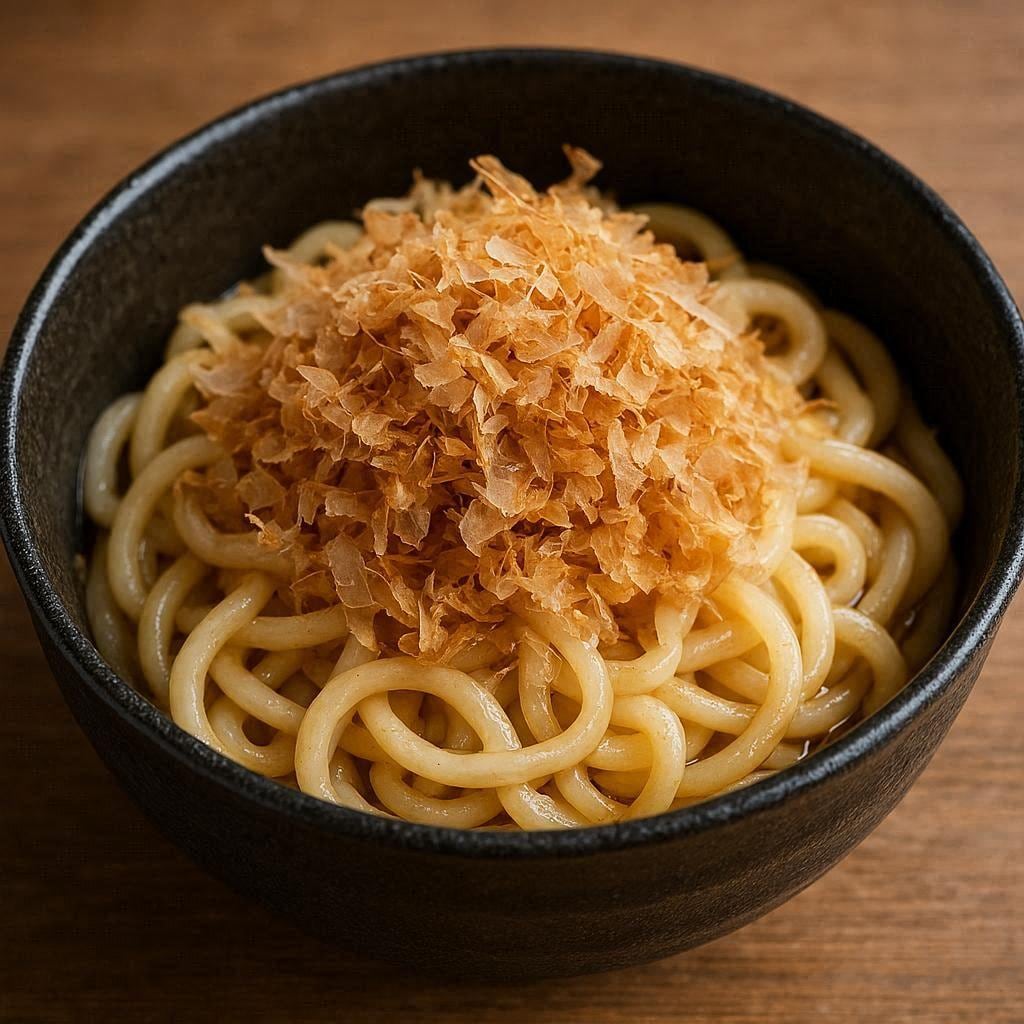 鰹節ぶっかけうどん