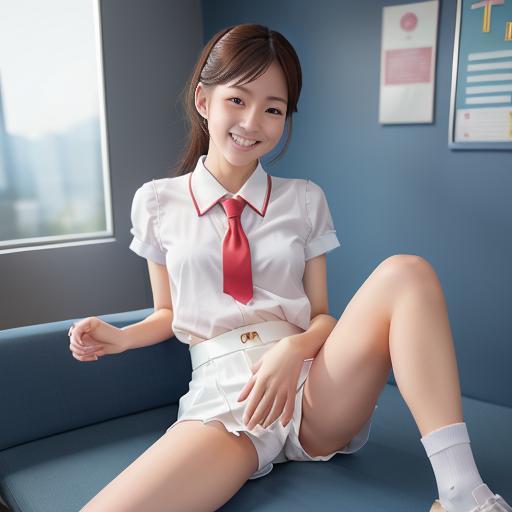 スカートの中 足上げVer