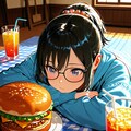 眼鏡ちゃんかぶりつく 2枚目