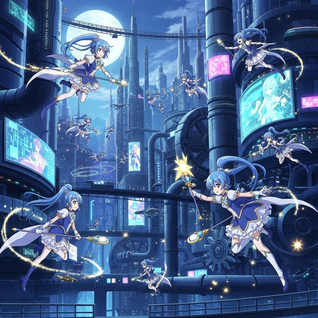 青ぽに魔法少女 | の人気AIイラスト・グラビア