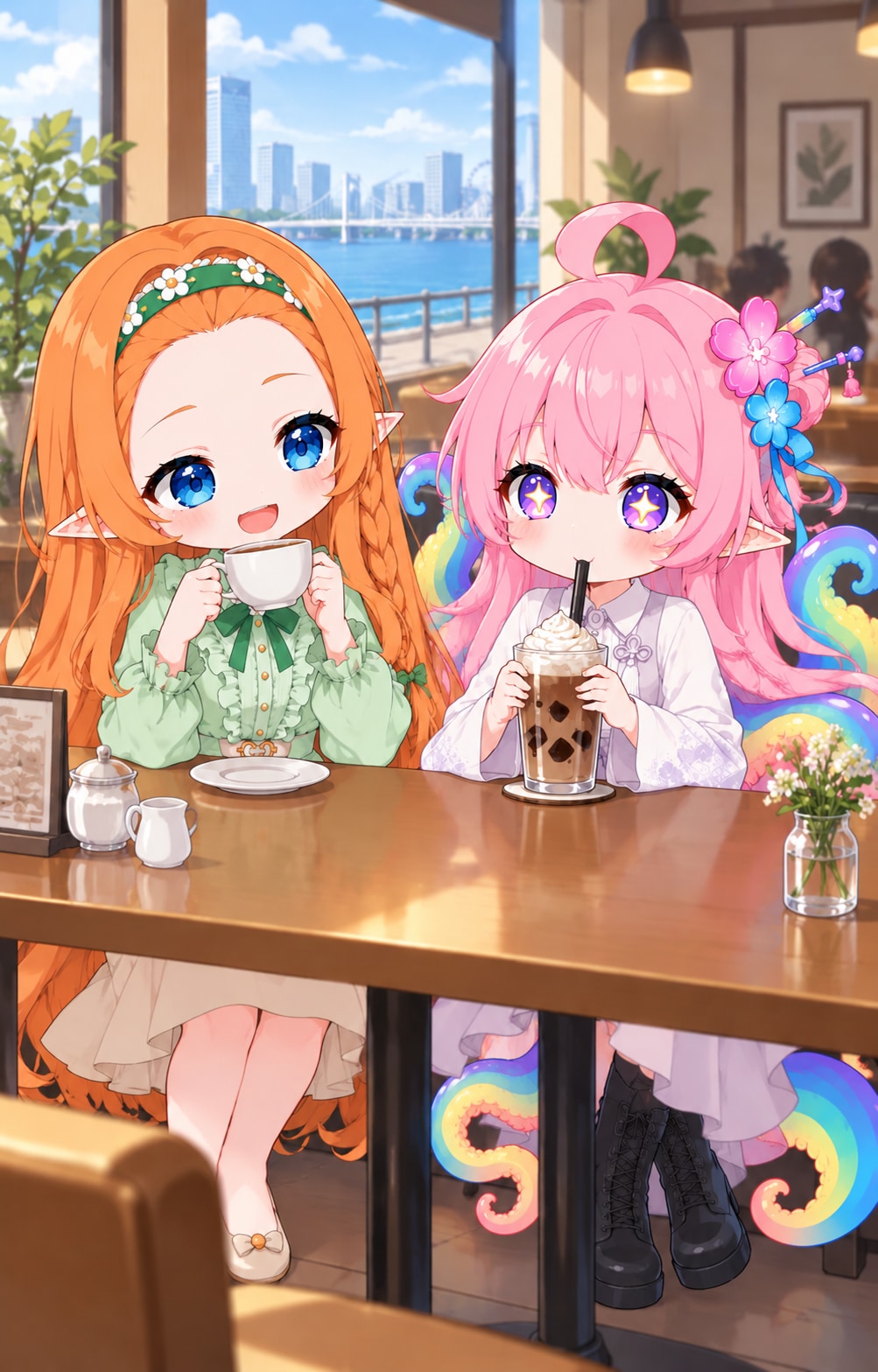 妖魔の出ない午後…普通の休憩 | の人気AIイラスト・グラビア