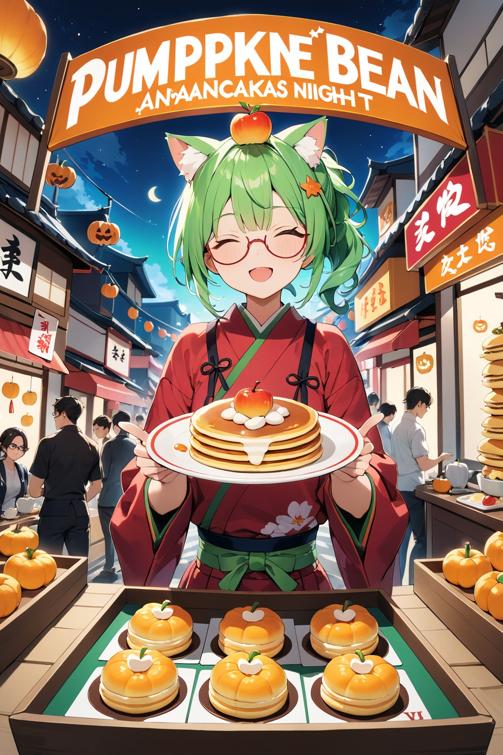 かぼちゃ入りの任意焼き