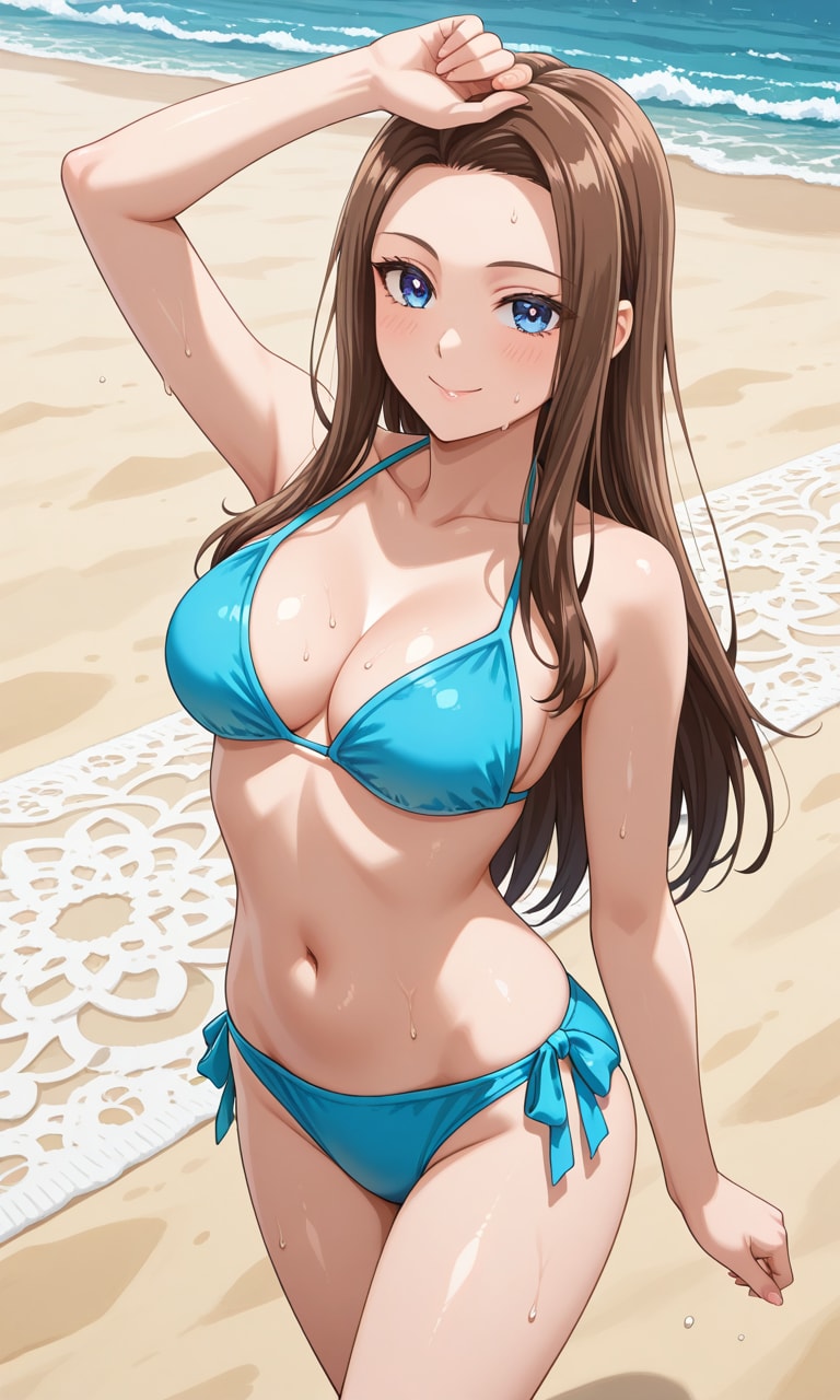 PixAIでオタギャル天音慶のビキニ👙❤️