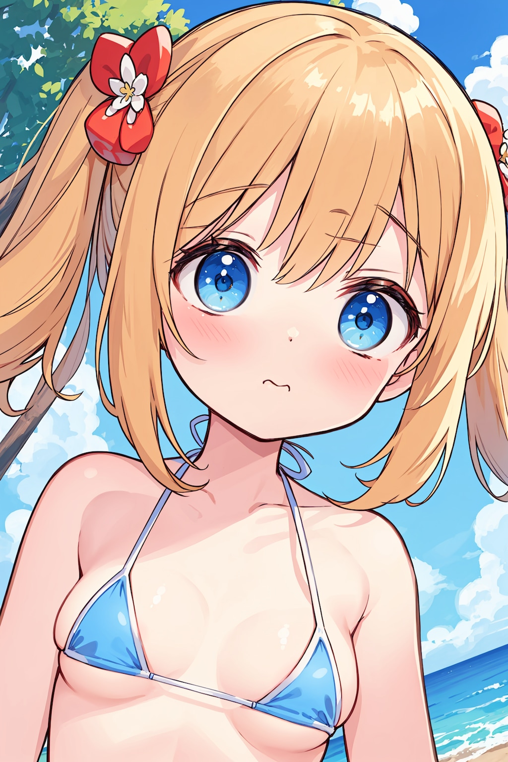 布少なめ水着ロリ(22)