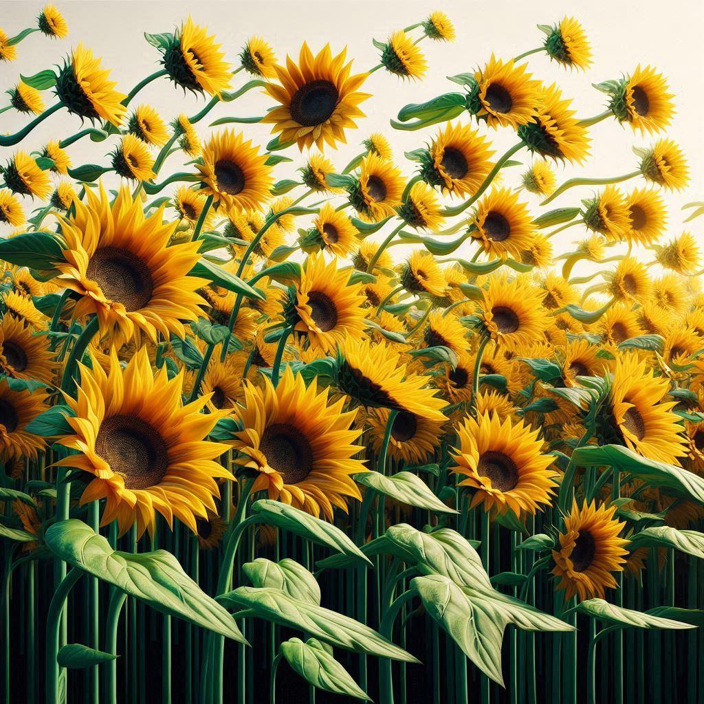 渡りヒマワリ | の人気AIイラスト・グラビア