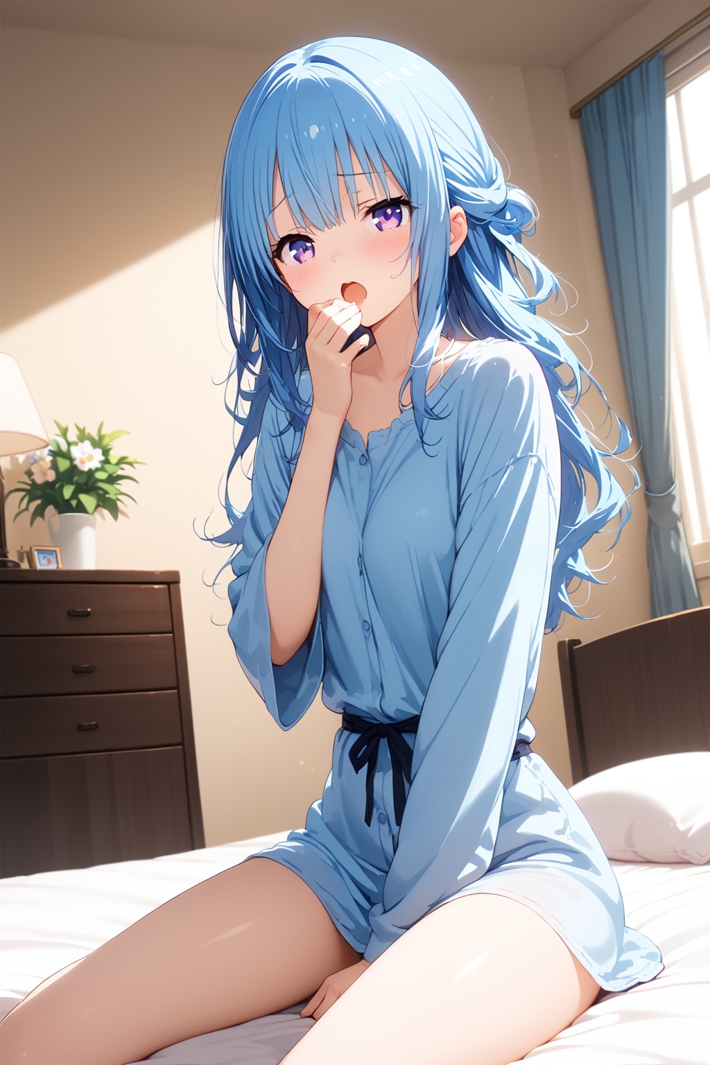 寝起きの萌え袖