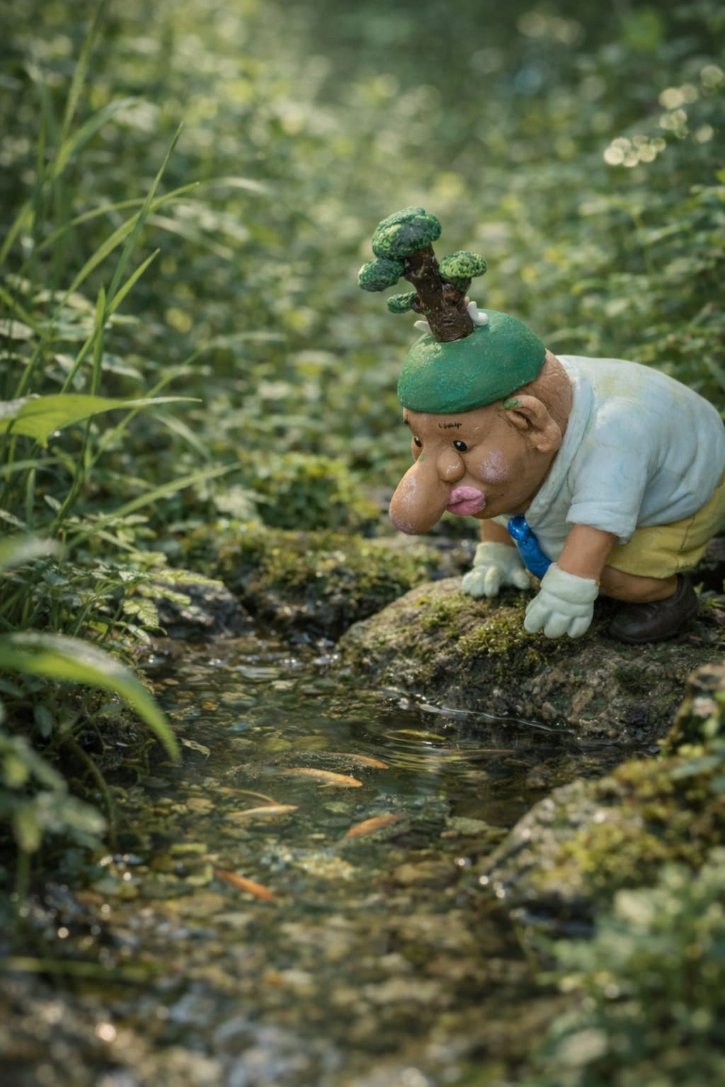 小魚と小さいおじさん | の人気AIイラスト・グラビア