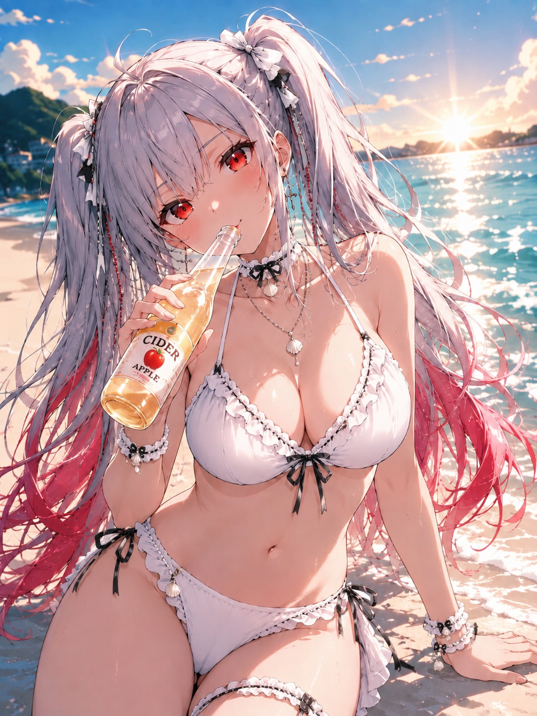 オリジナルキャラ、水着イラスト