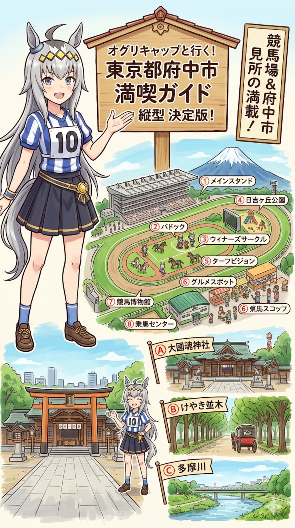 オグリキャップと巡る府中