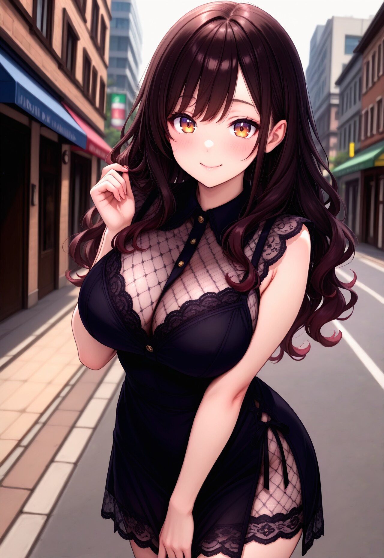 518（黒いワンピース）