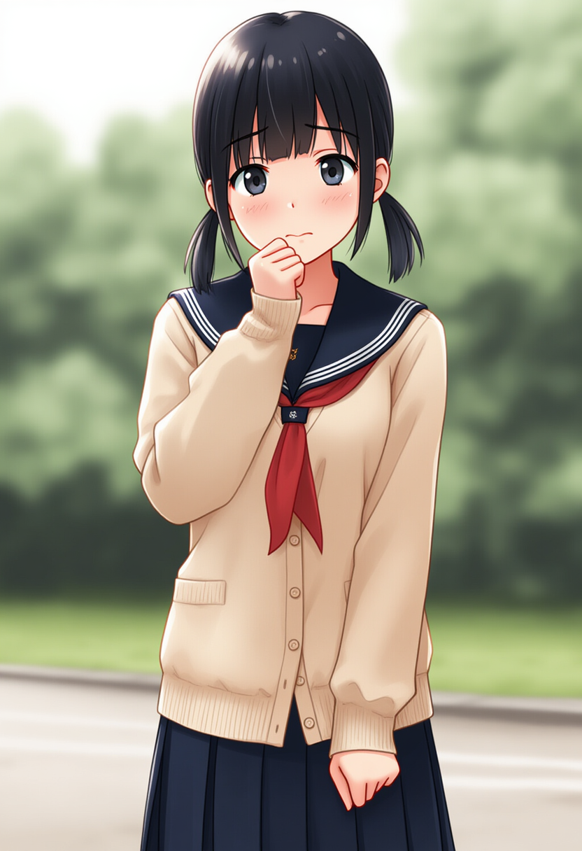 萌え袖といえばこのポーズ | の人気AIイラスト・グラビア