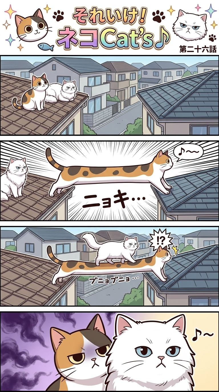 【26話】それいけ！ネコCat's♪(４コマ漫画)