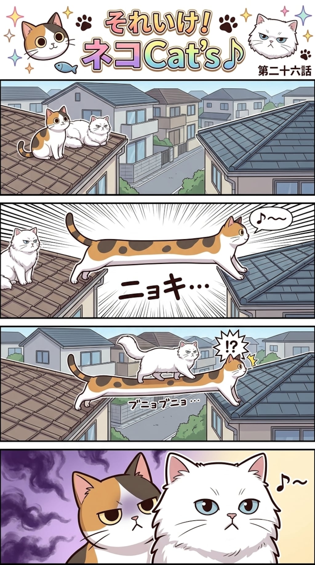 【26話】それいけ！ネコCat's♪(４コマ漫画)