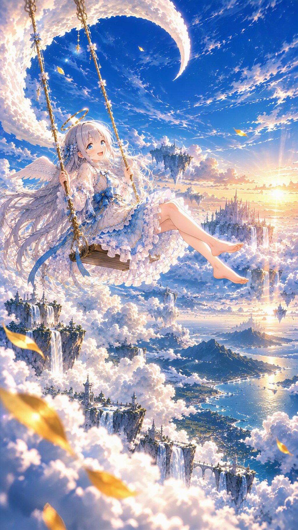 🪽 今日のルルエル 💫天空のブランコなのら～！