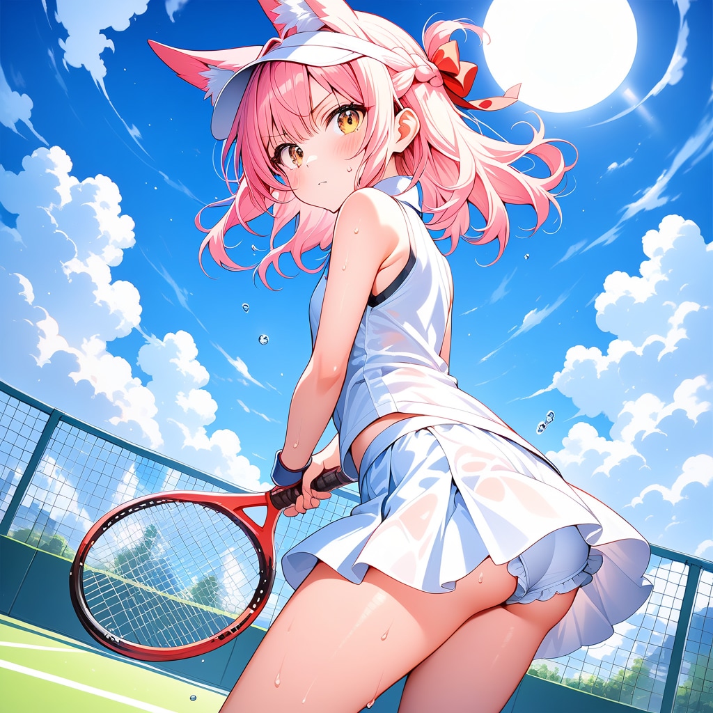 テニスウェア狐娘・長女