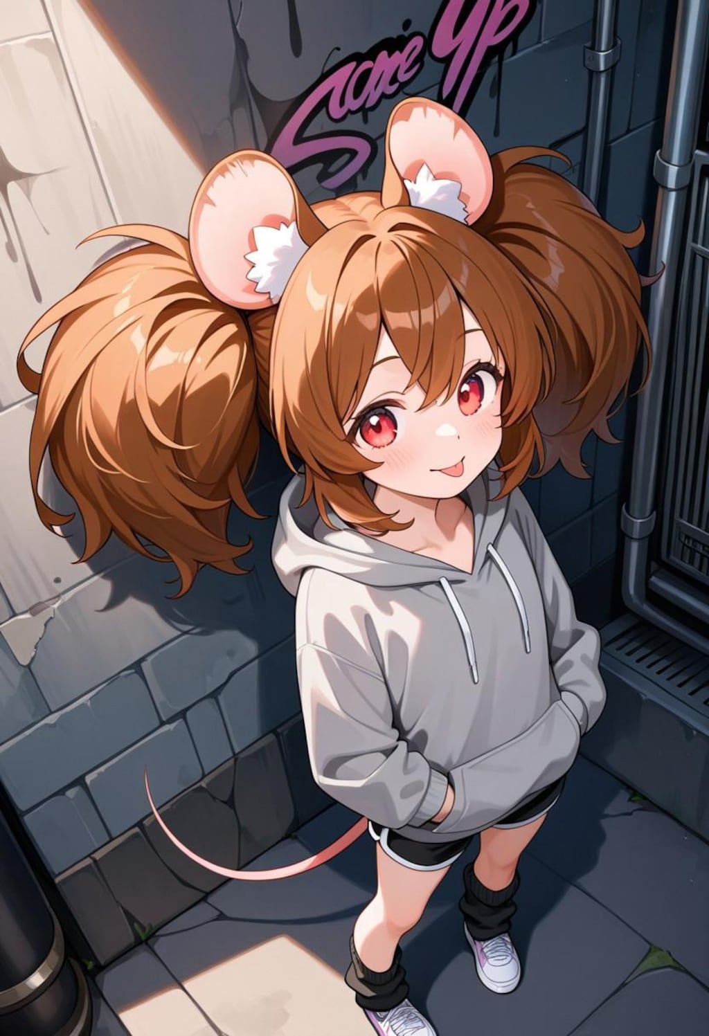 路上のネズミは...かわいいですか?