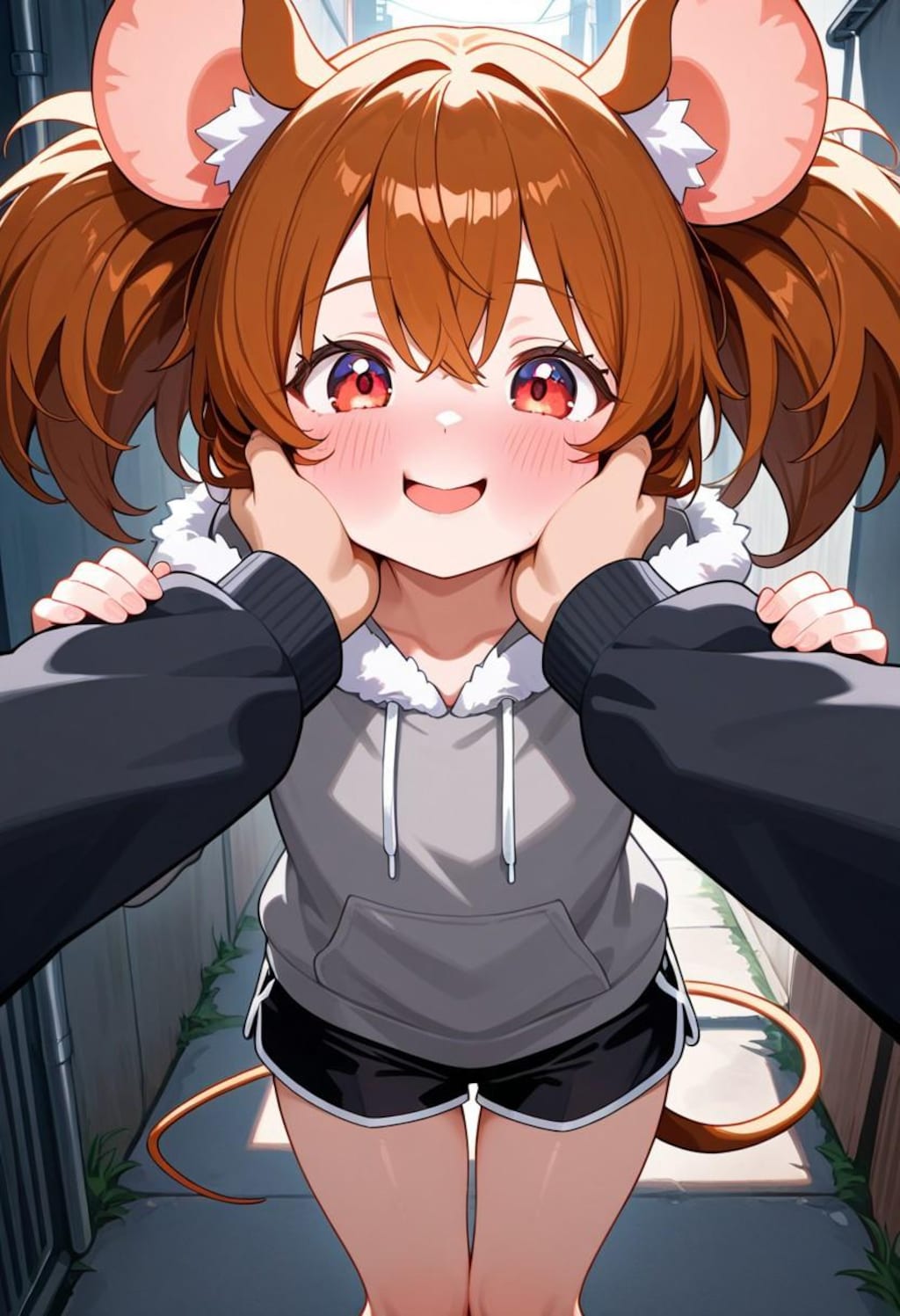 路上のネズミは...かわいいですか?