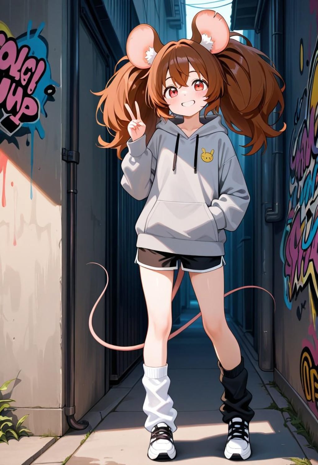 路上のネズミは...かわいいですか?