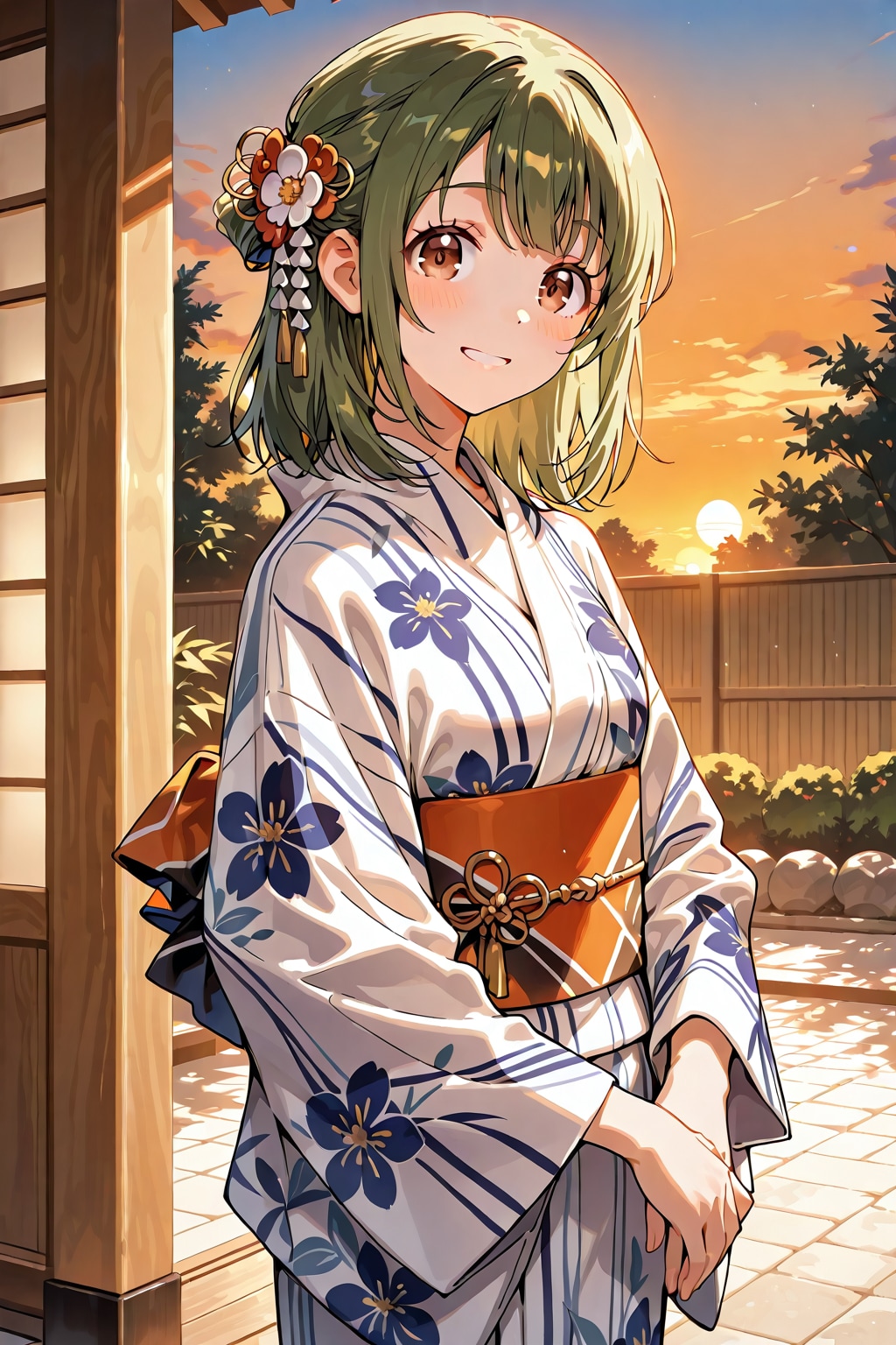 夏の夕暮れ