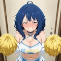 青髪チアガール 12枚目