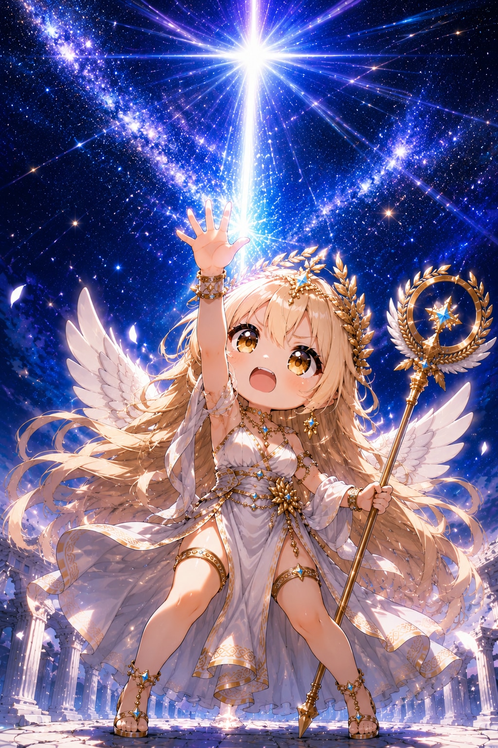 生まれたての夜空貫く光