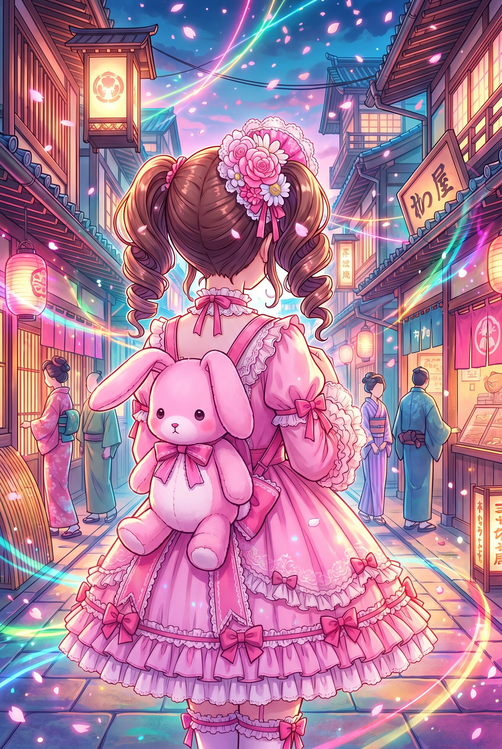 桃花綾羅の街角