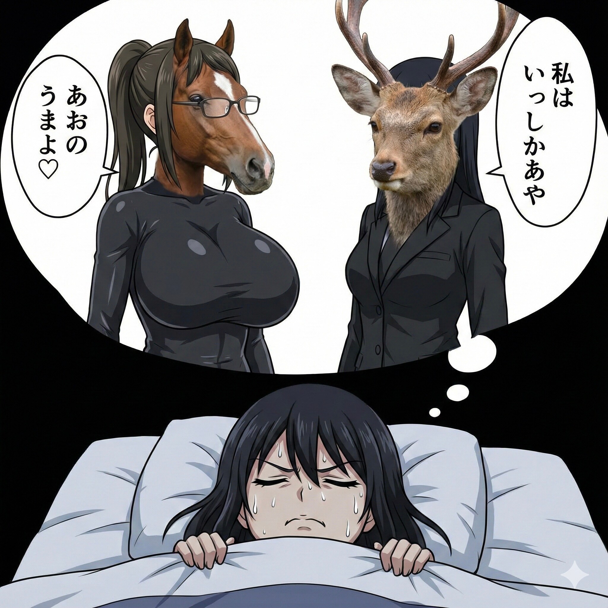 🖤彩ちゃんの初夢 | の人気AIイラスト・グラビア