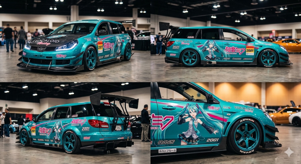 初音ミクウイングロードレーシングカー