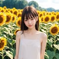 ひまわり畑（１人） No.2 9枚目