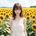 ひまわり畑（１人） No.2 7枚目