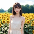 ひまわり畑（１人） No.2 6枚目