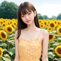 ひまわり畑（１人） No.2 5枚目