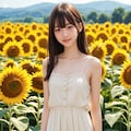 ひまわり畑（１人） No.2 2枚目