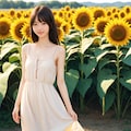 ひまわり畑（１人） No.2 12枚目