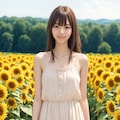 ひまわり畑（１人） No.2 10枚目