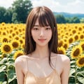 ひまわり畑（１人） No.2 3枚目
