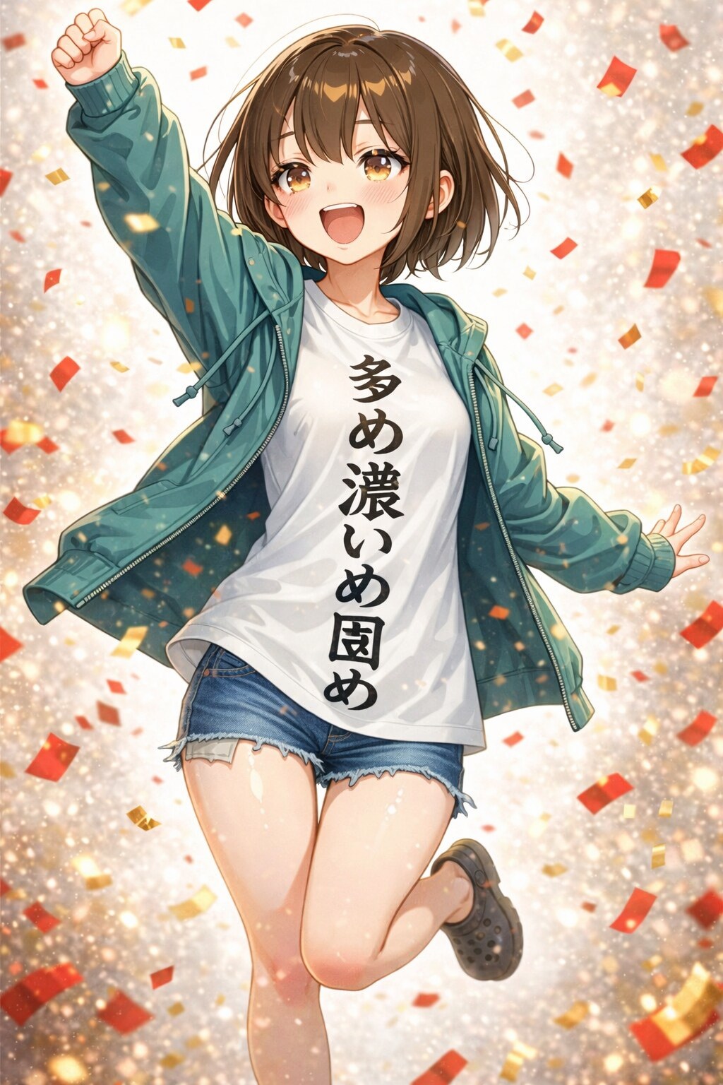 文字ティー。