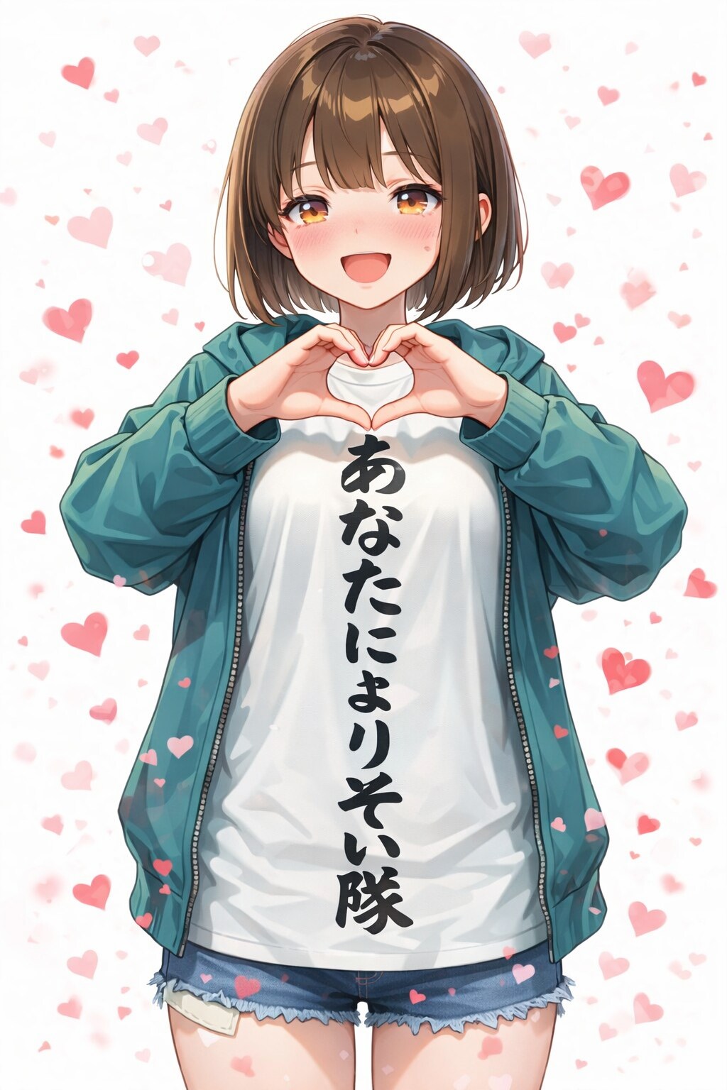 文字ティー。